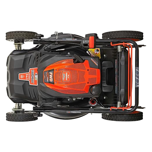 YARDMAX 22 in. 201cc Select PACE 6 Speed CVT High Wheel FWD 3-in-1 Gas Walk Behind Self Propelled Lawn Mower, Black (YG2860)