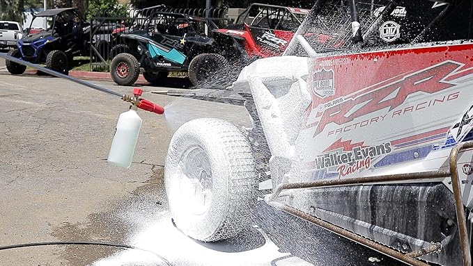 Renegade Products Foam Cannon Used in Automotive Detailing for Pressure Washer with 1/4" Quick Connect