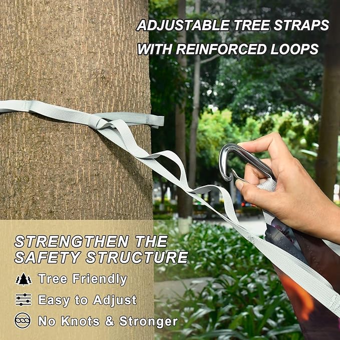 Hammocks for Outside Lion Camping Hammock Portable Hammocks with Tree Straps and Carry Bag Camping Accessories for Hiking Beach Outdoor