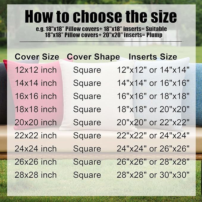 NiNi ALL Waterproof Outdoor Pillow Covers 18x18 Set of 2 Patio Black | Faux Linen Textured Decorative Solid Throw Pillow Covers Farmhouse for Garden Furniture Tent Balcony Couch Sofa Cushion
