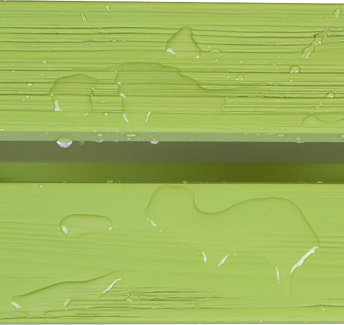 Shine Company Square Wooden Folding Solid Wood Side Table, Outdoor Adirondack Small Patio Table, Lime Green