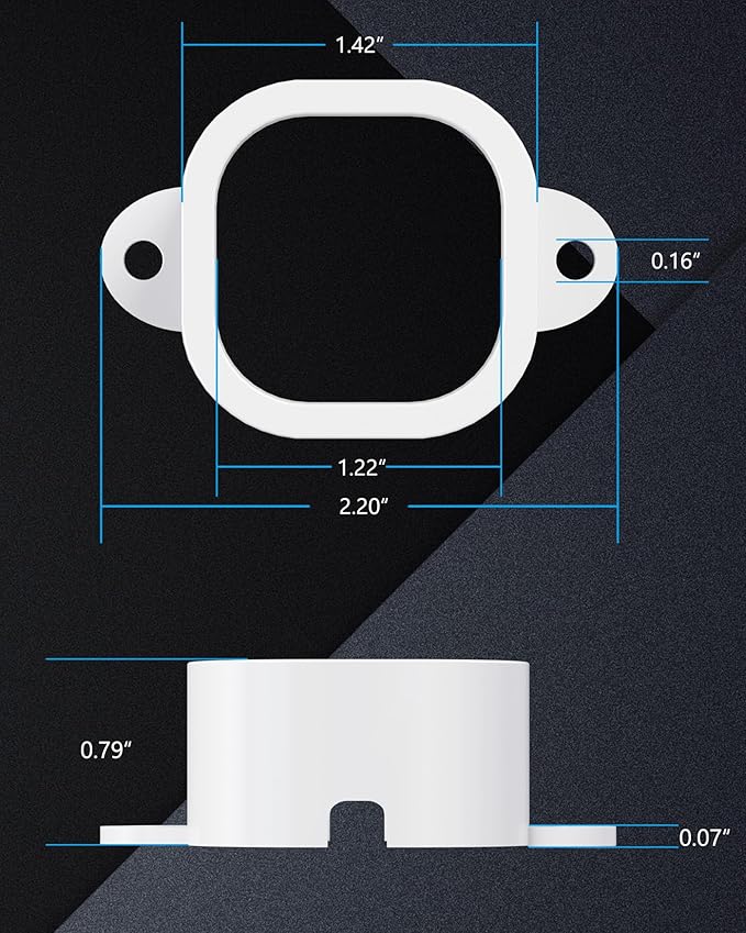 Light Clips for Govee Pro Outdoor Lights H706/H806, 120 Pcs Mounting Brackets, Install Firmly, Replace 3M Glue, for Govee Pro Permanent Outdoor Lights Extension (White)