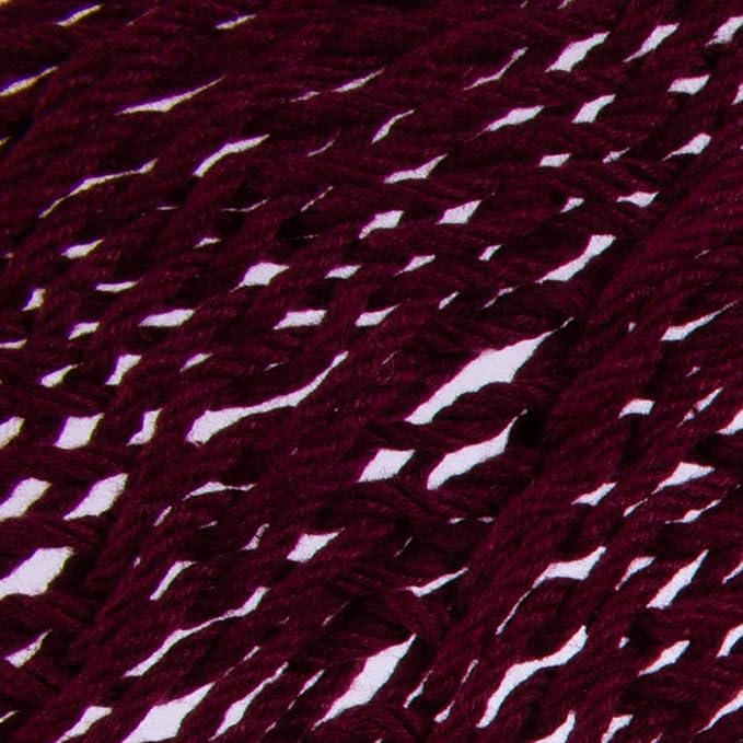 NOVICA Handmade Cotton Hammock Swing Tasseled Rope Mayan Wine from Mexico Burgundy Solid Tropical Decor 'Ocean Seat in Bordeaux'
