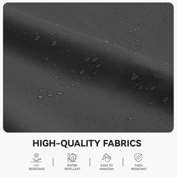 GENTEACO 10X10 FT Cantilever Umbrella, Large Offset Patio Umbrella with Double Top, 6 Angle Tilts & 360° Rotation, Large Square Sun Umbrellas for Outdoor Patio Pool Deck Market, Grey