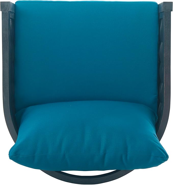 Merax Set of 2 Outdoor Acacia Wood Wicker Club Chair with Cushion,Patio Furniture Conversation Seat for Backyard Garden