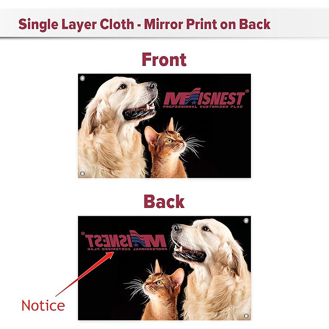 Custom Flag 6x10 FT Personalized Outdoor Flags Banners Design Print Your Own Picture/Photo/Logo/Text Customized Indoor outdoor decoration Gift 6x10 Foot