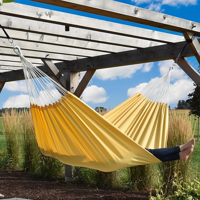 Vivere Double Brazilian Polyester Hammock - 450 lb Weight Capacity
