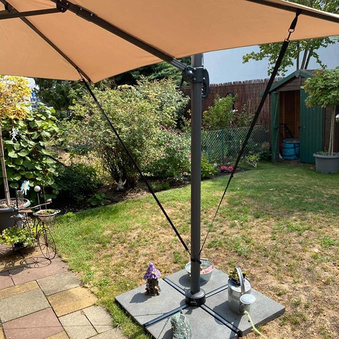 Fixed Strap for Large Outdoor Umbrella, Cantilever Parasol Wind Straps, Wind Protection, Adjustable, Suitable for Most Umbrellas