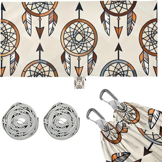 Dreamcatcher and Arrows Hammocks for Camping with Portabl Carry Bag Hanging Hammock Outside Beach Patio Garden