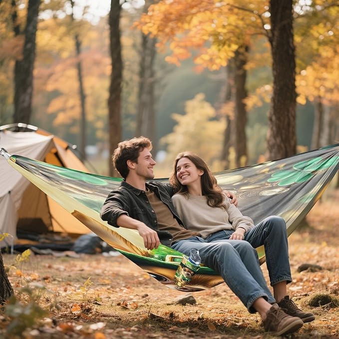 Hammocks for Outside Cute Dog Camping Hammock Portable Hammocks with Tree Straps and Carry Bag Camping Accessories for Hiking Beach Outdoor