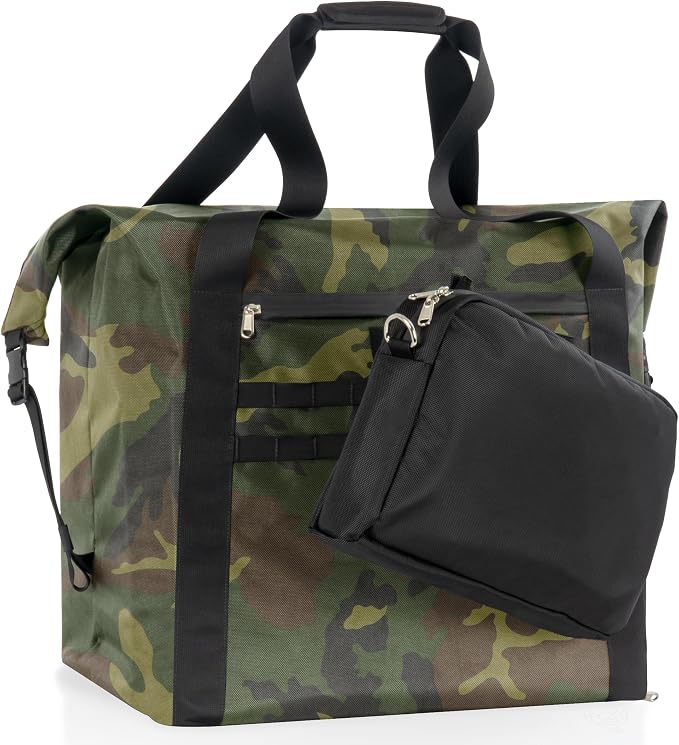 Xtreme Sight Line ~ G CUBƎ 100 Faraday Bag + XTECH Faraday Bag for Medium to Large Generators and Electronics ~ Protects Against EMP/CME/EMF/RF ~ Woodland Camo Combo