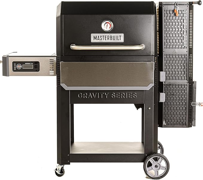Masterbuilt® Gravity Series® 1050 Smoker Grill - Digital Charcoal Combo Grill with Free App, 1,050 Cooking Square Inches in Black, Model MB20041220