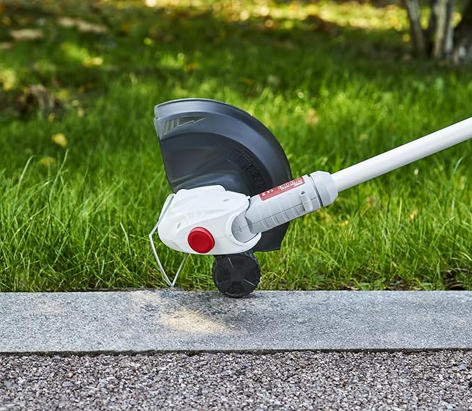 KAKEI 20V Cordless Grass Trimmer with 260mm Cutting Width & 8000RPM | 45Min Runtime, 3-5H Charge, Comes with 7 Blades, 4D Rotating Head & Flower Protector for Lawn Edging