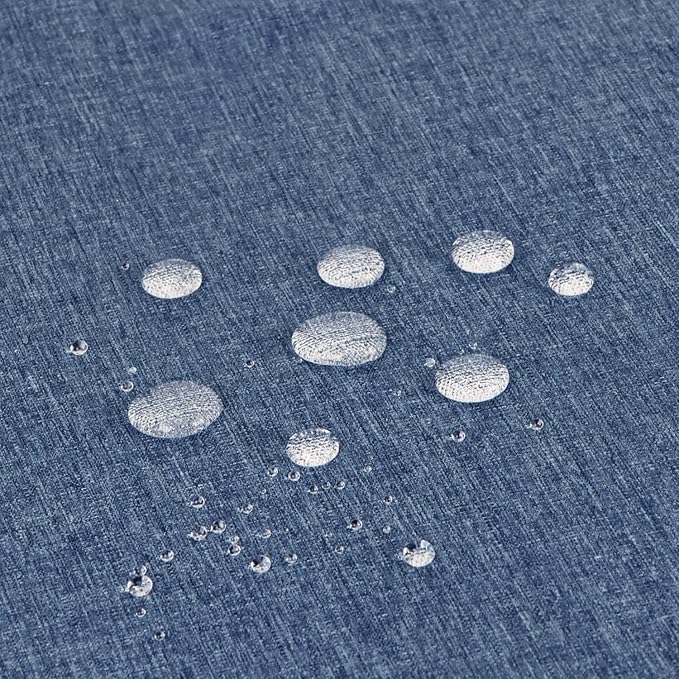 Outdoor Tablecloth Wrinkle-Free Stain Resistant Waterproof Polyester Fabric Table Cover with Zipper Umbrella Hole for Picnic/Party/Dinner/Patio Garden(60×84inch,Zippered,Denim Blue)