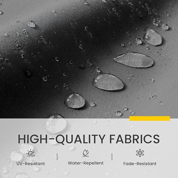 10x10 FT Cantilever Patio Umbrella with Base and Led Lights Double Top Outdoor Square Large Heavy Duty Aluminum Offset Umbrellas with 7 Level Tilt 360-degree Rotation for Pool Garden Deck, Grey