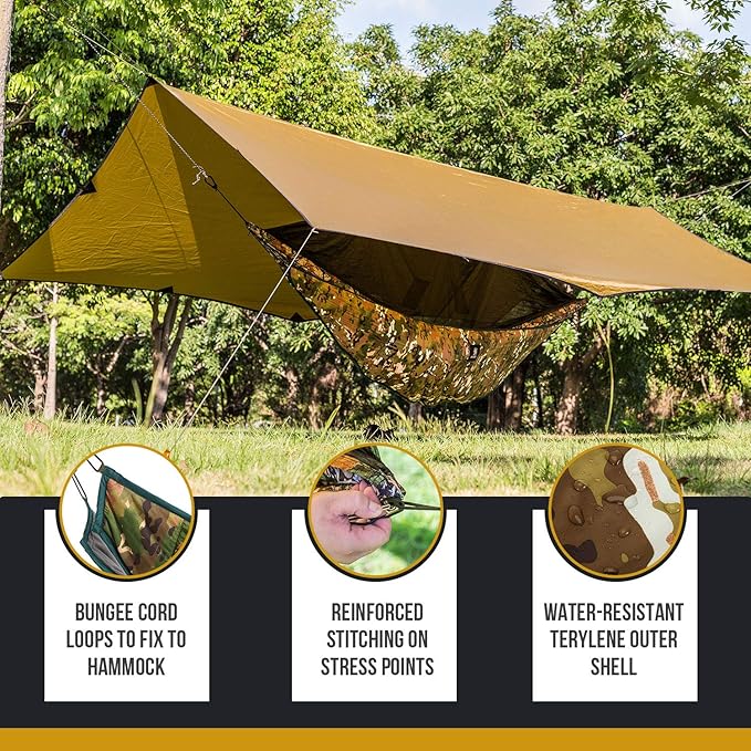 OneTigris Hideout Hammock Underquilt + KOMPOUND Camping Hammock
