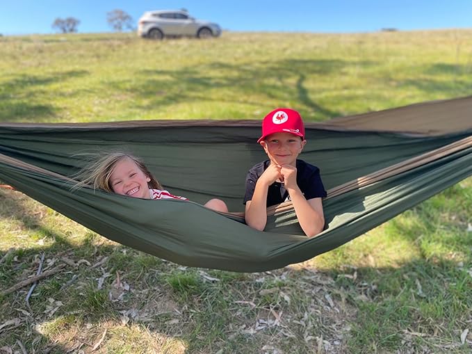 Hammock Bliss Double - Extra Long - Extra Wide - Extra Large - Two Person Double Wide Camping Hammock - Suspension System Included - The Largest Double Hammock On Planet Earth