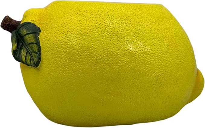 Galt International 10" Yellow Lemon Fruit Stool Plant Stand for Home Decor Plant Stand Garden Indoor Outdoor Decorations