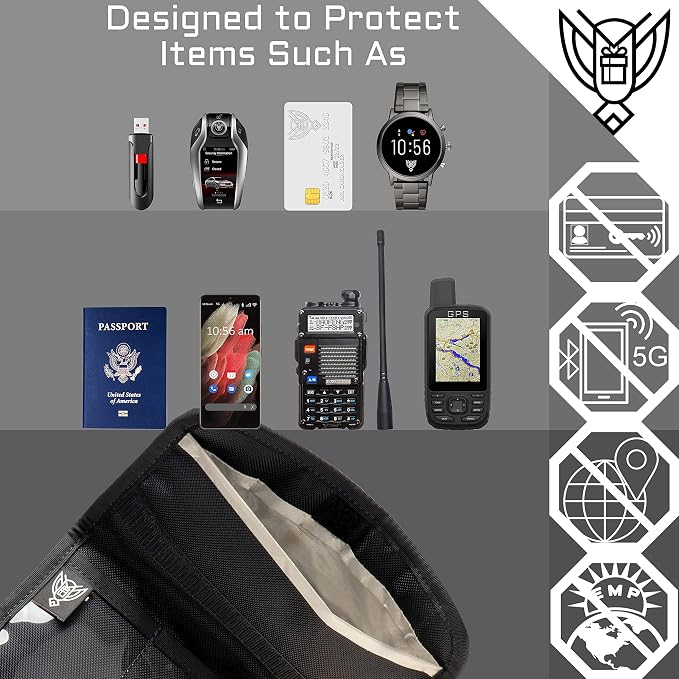Xtreme Sight Line ~ G CUBƎ 50 Faraday Bag + LITE Faraday Bag Combo for Small to Medium Generators and Electronics ~ Protects Against EMP/CME/EMF/RF ~ Silver Combo