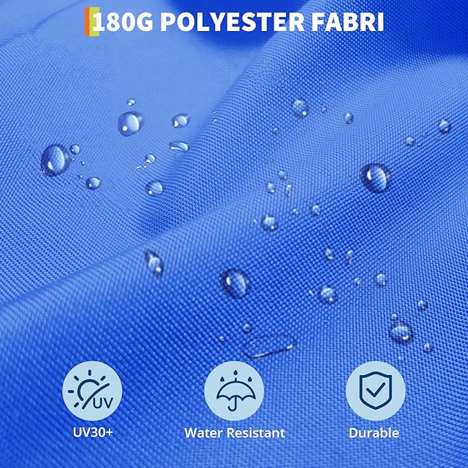 15FT Outdoor Double-Sided Umbrella With Solar Lights, Large Rectangle Patio Market Umbrella, 36 PCS LED Lights, Suitable for Poolside Lawn Backyard, Base Included