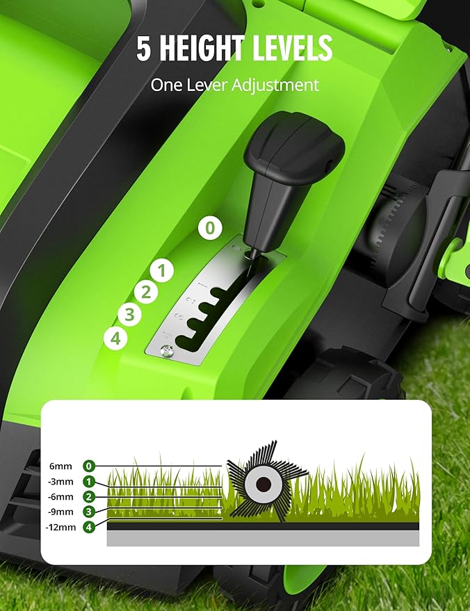 16” Artificial Turf Vacuum,1800w Grass Sweeper 15 Amp Lawn Sweeper Yard Power Brush with 55L Removable Leaf Collection Bag, Quick-Fold, Keeps Clear Sweepy Box