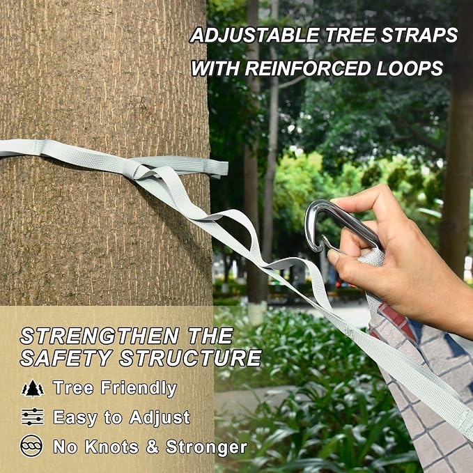 Tile Striped Wallpaper Outdoor Hammocks with Hanging Rope Indoor Hammock for Indoor Outdoor Patio
