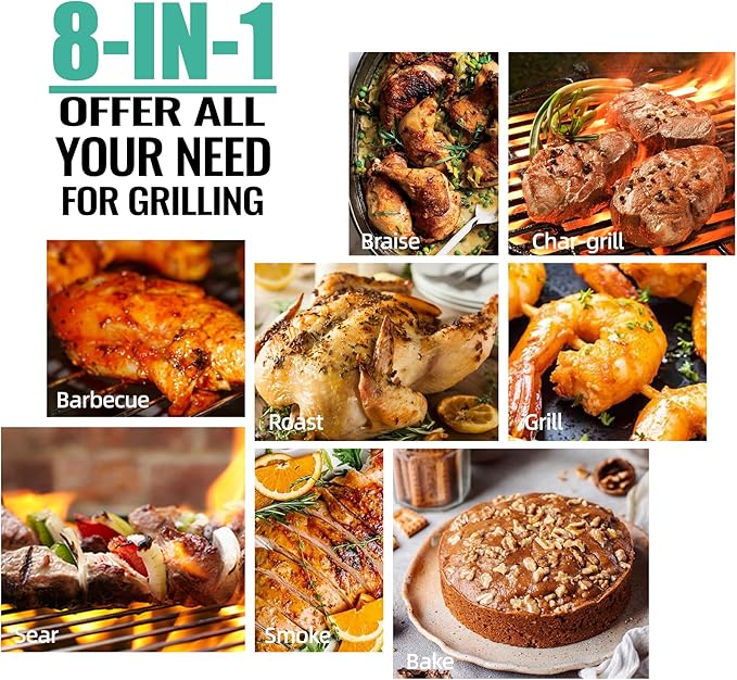 Z GRILLS 2026 200A Table Top Wood Pellet Grill, Pellet Smoker with PID V3.0 Controller, Meat Probes, 202 sq.in Cooking Area, Fit for RVs, Road Trips & Apartments