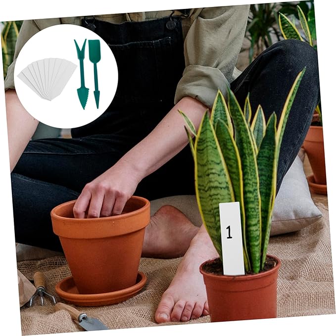 Outanaya 24PCS Succulent Planting Tools Set Gardening Hand Tools for Bonsai Transplanting and Seedling Sturdy Stainless Steel and Comfortable Grip for Indoor Plants and Garden