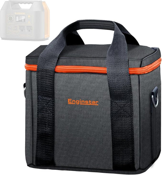 EnginStar Carrying Case Storage box 300W Power Station,Travel Business Lunch Bag, Shockproof Universal Compatible for Portable Power Station, Picnic Camping Wild Fishing Hunting