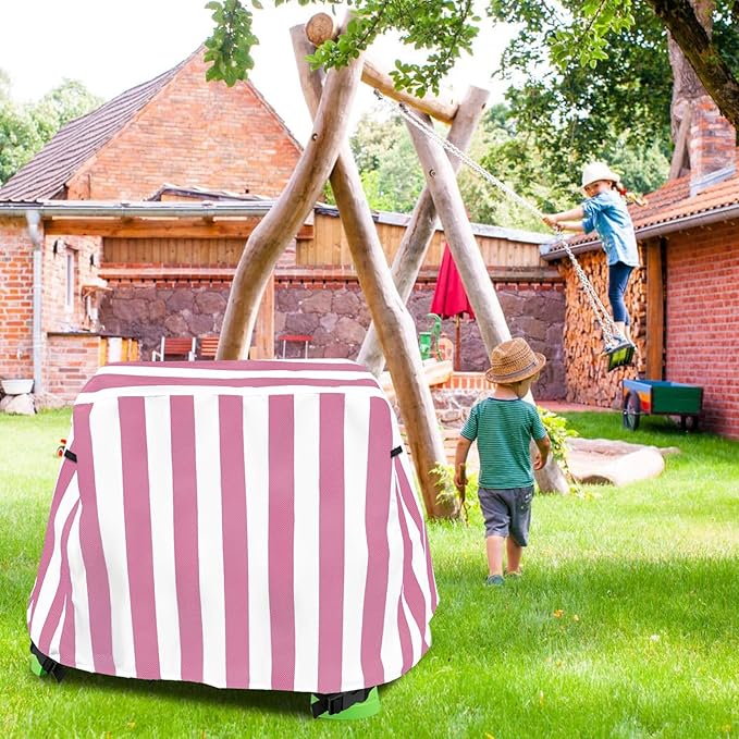 Kids Water Table Cover, Outdoor Heavy Duty Durable Waterproof Dustproof Anti-UV Kids Water Play Table Cover, Compatible with Step2 Rain Showers Splash Pond, Pink