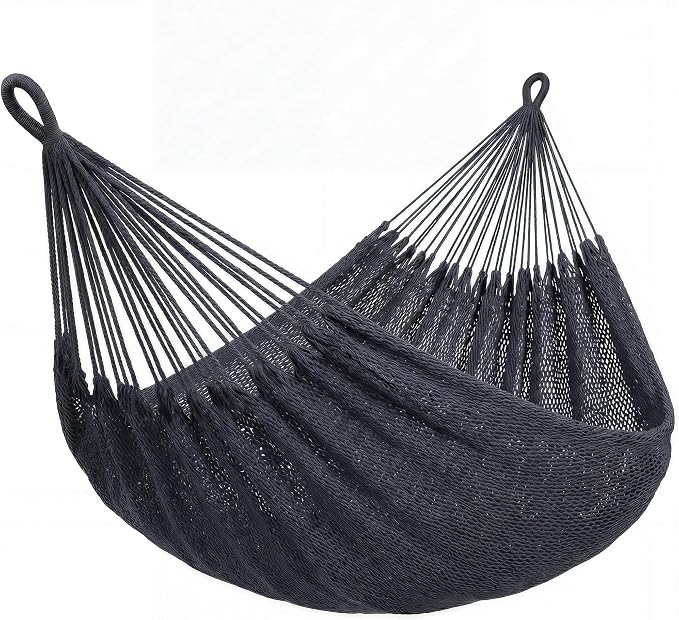 SUNCREAT Hammocks Outdoor Hammock Swing, Extra Large Hammock Heavy Duty, Gray