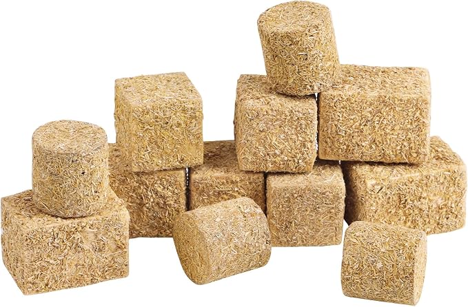 FOIMAS Miniature Hay Bales,12pcs Mini Bales for Mini House Decoration Garden Decoration DIY Autumn Harvest Craft