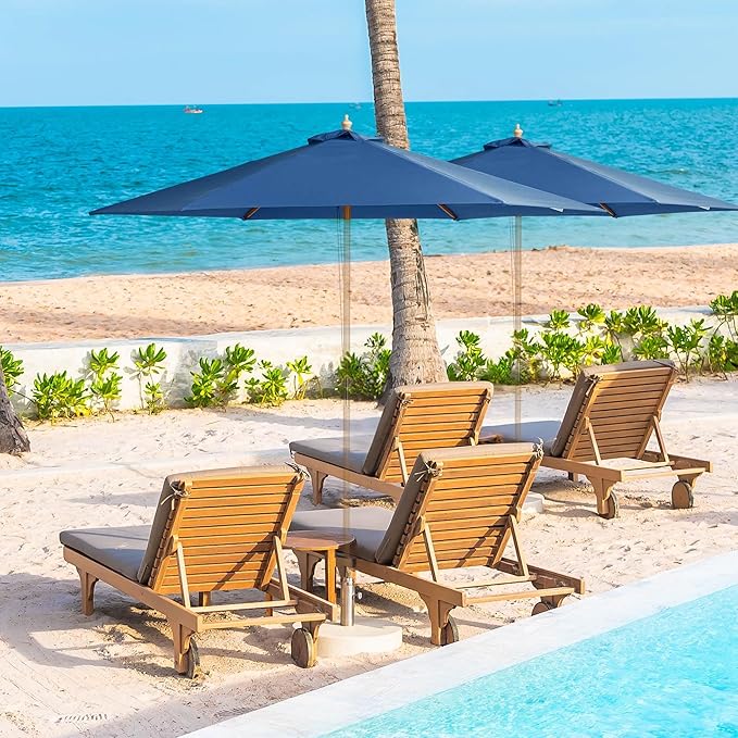 Yescom Patio Umbrella Replacement Outdoor Canopy Beach Backyard Market Table Top Cover