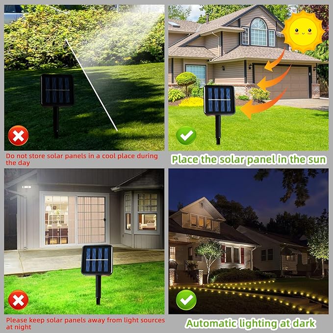 30 LED Solar Ground Lights Outdoor, Waterproof Solar Pathway Lights, LED Landscape Lighting for Garden, Patio, Driveway, Walkway -Warm White
