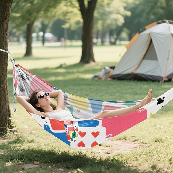 Colored Cartoon s 330lb Capacity Outdoor Hammocks with Hanging Rope Indoor Hammock for Indoor Outdoor Patio soporte para hamacas para adultos