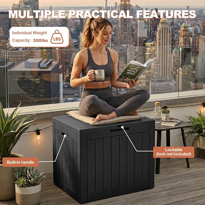EFU Outdoor Storage Box 35 Gallon Deck Box 053