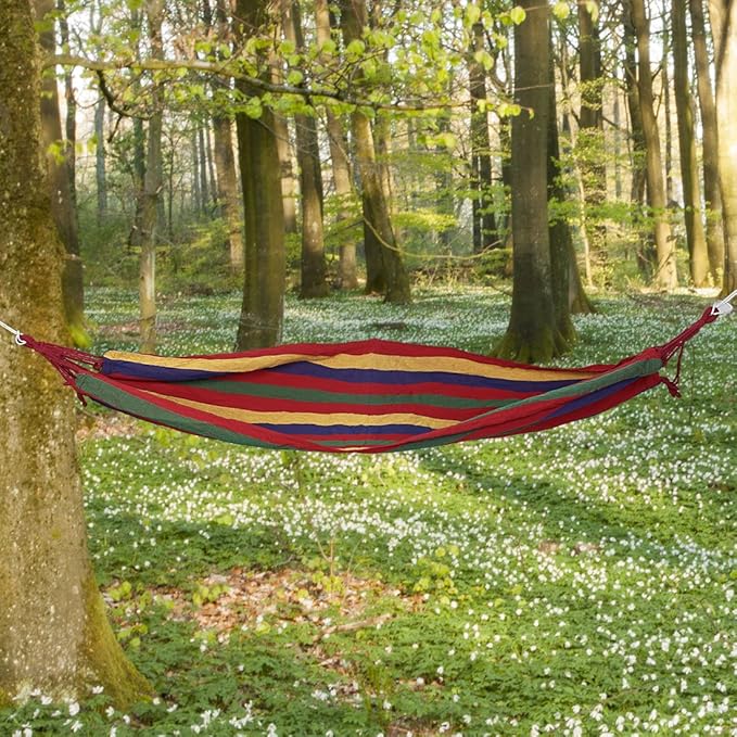 Canvas, Outdoor, Sleeping, Hammock Portable, Hiking Swing Hanging Bed 180cm x 80cm (id: a95 c03 28a 75d 3f5