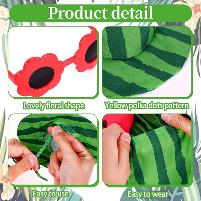JcHrmers Hawaiian Goose Outfit Summer Porch Goose Outfits Bikini Goose Clothes for Outdoor Garden Yard Decor (Watermelon, 23 Inch)