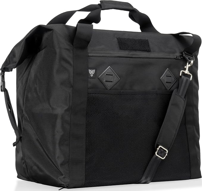 Xtreme Sight Line ~ AQUA G CUBƎ 100 Waterproof Faraday Bag for Medium to Large Generators and Electronics ~ Protects Against EMP/CME/EMF/RF ~ Diamond Form Farday ~ 1680D Ballistic Nylon ~ Black