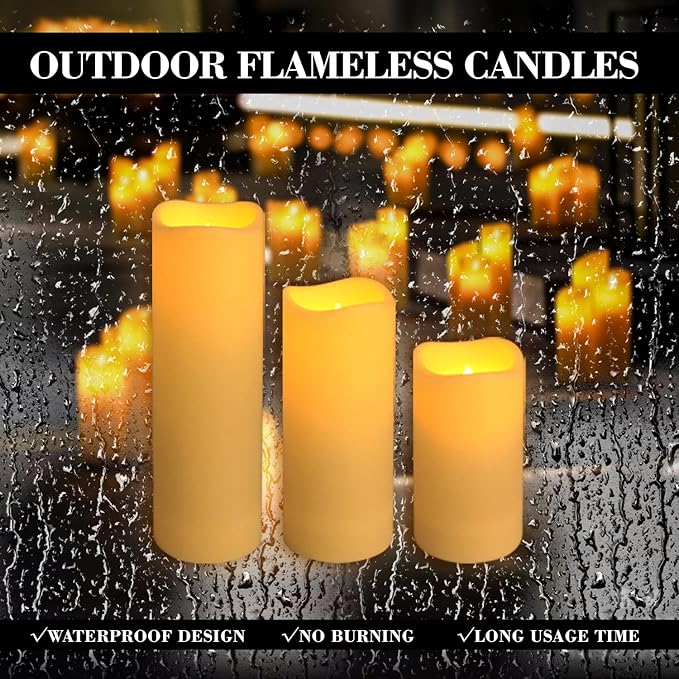 24-Pack LED Flameless Candles with Remote Control -Remote flameless Candles- Timer Candles -3D Flame Perfect for Halloween Christmas Parties,Wedding,Home Decor,Gift and Special Occasions.