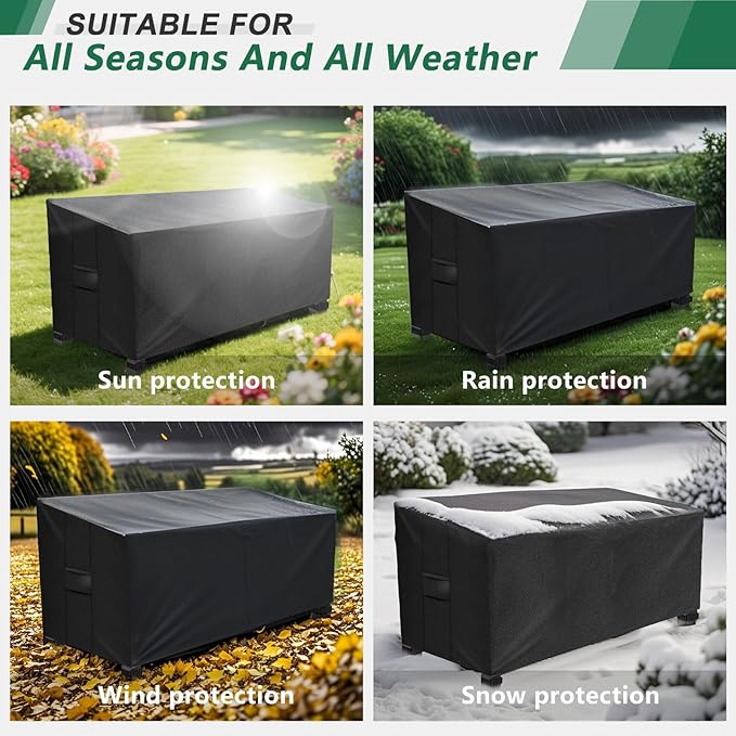 Patio sofa Covers,600D Heavy Duty and Waterproof Outdoor Garden Patio Furniture Covers Fits Up to 79W x 37D x 35H inches