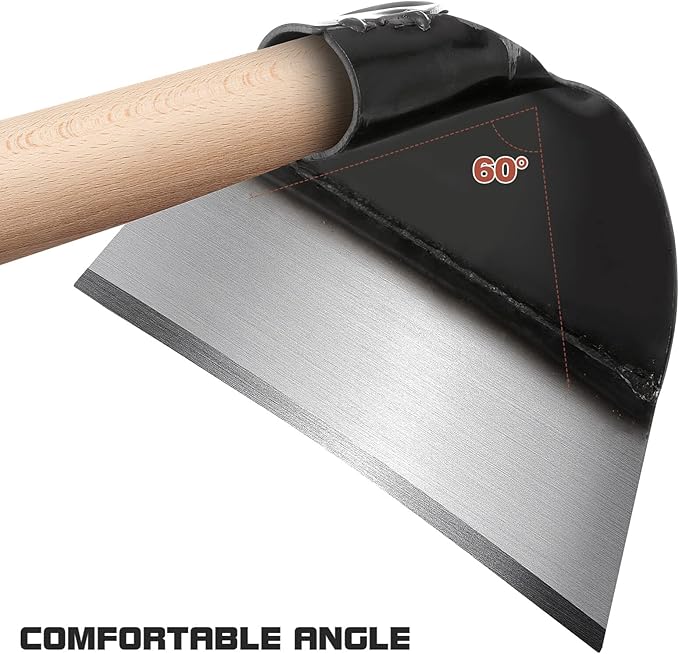 YARNOW Steel Garden Hoe Head Replacement for Weeding Digging Loosening Soil Heavy Duty Hand Hoe Garden Tool Accessory 9.25 X 5.90 X 4.33 Inch Without Handle