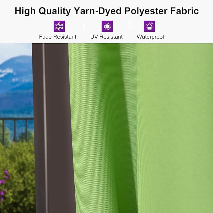 PURPLE LEAF 9' X 11.5' Rectangle Cantilever Umbrella Patio Umbrella Antique Bronze Outdoor Aluminum Offset Hanging Umbrella with 360-degree Rotation for Pool Garden Backyard Deck, Green
