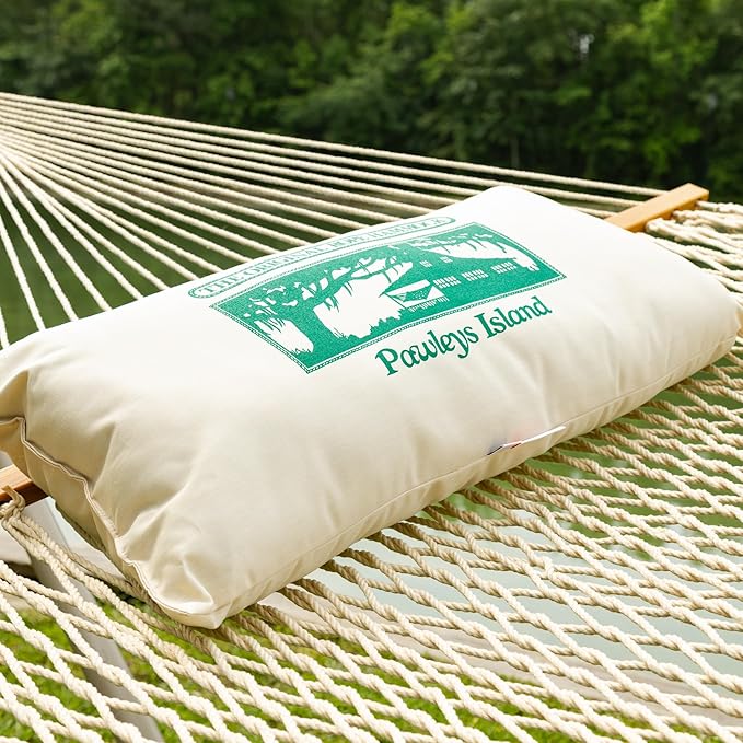 Original Pawleys Island The Hammock Shop - Cream Hammock Pillow, Sunbrella Fabric, Hook & Loop Fasteners, Handcrafted in The USA