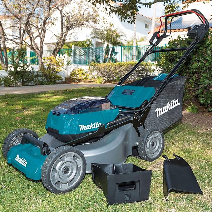 Makita XML08Z 36V (18V X2) LXT Brushless 21" Self-Propelled Commercial Lawn Mower, with BL1850B-2 18V LXT Lithium-Ion 5.0Ah Battery, 2/pk
