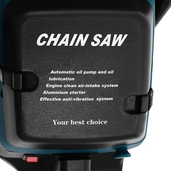 Gasoline Chainsaw, 58CC 2-Stroke 3.1HP Gas Powered Chain Saw 20Inch Cutting Chainsaw with Chain Bar Cover, Petrol Chain Saw Gas Sawing Garden Tool for Wood Cutting and Tree Trimming, 8500Rpm