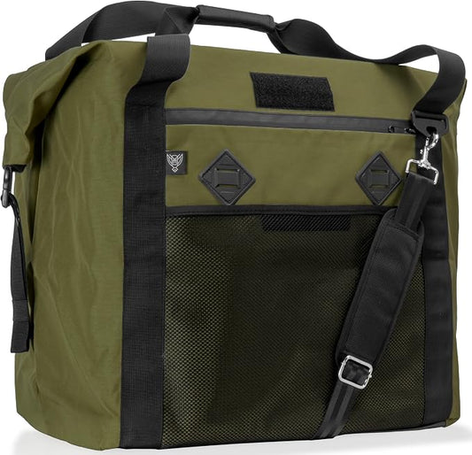 Xtreme Sight Line ~ AQUA G CUBƎ 100 Waterproof Faraday Bag for Medium to Large Generators and Electronics ~ Protects Against EMP/CME/EMF/RF ~ Diamond Form Faraday Lined Interior ~ OD Green