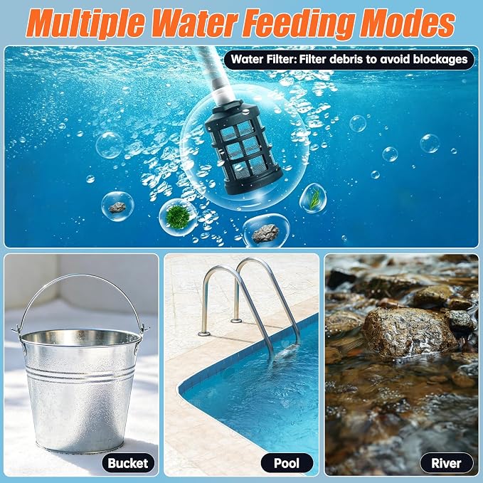 Cordless Portable Washer, 1800 PSI Battery Operated Washer, Handheld Washer with All-Copper Motor, 23FT Elastic Hose & 6-in-1 Nozzle, Lightweight Car Washer for Car, Garden, Patio and Home Cleaning