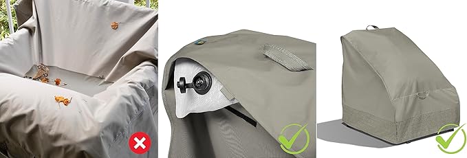 DUCKCOVERS DD2432 Duck Dome Airbag, 32" L x 24" W, White, Patio Furniture Covers