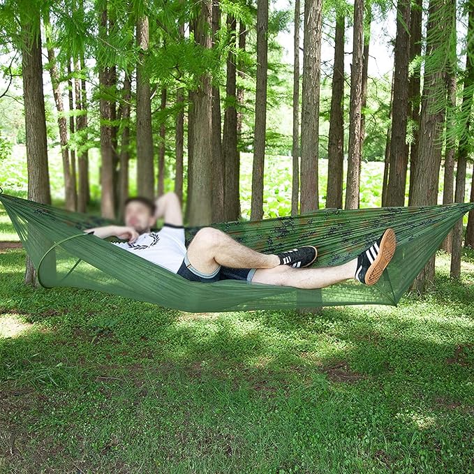 Hammocks for Trees, Travel Hammock, Portable Hammock, Parachute Nylon Hammock, for Outdoor, Indoor, Backpacking, Travel, Hiking, Beach, Backyard, Patio